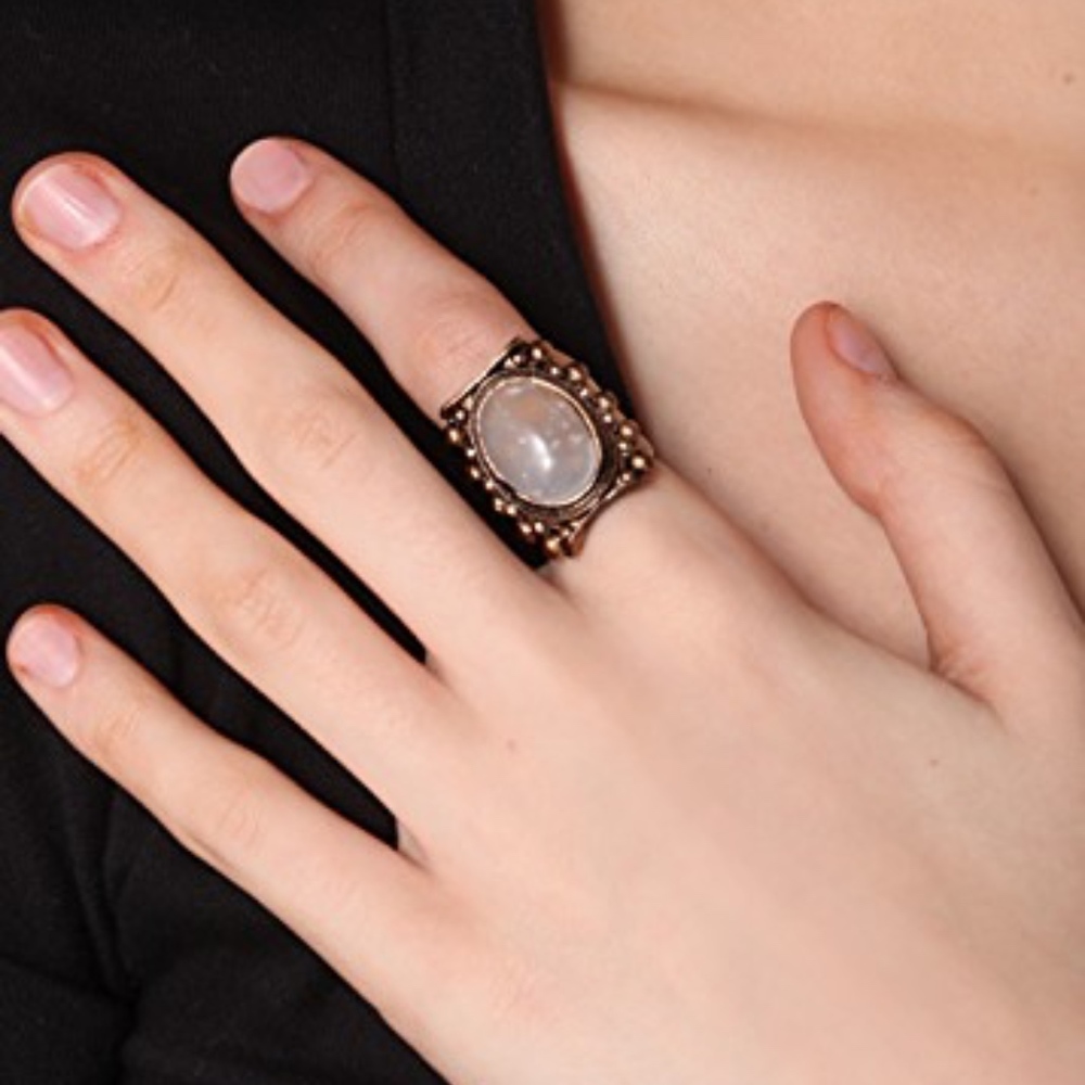 Low Luv x Erin Wasson Moonstone Cocktail Ring
